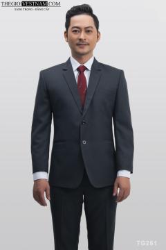 Bộ Suit Xám Xanh Denim Classic Fit TGS261